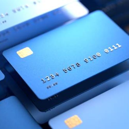 Credit cards being protected by a lock
